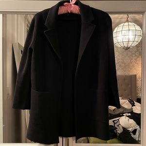 J. Crew Black Sweater/Blazer with Pockets - Size XS